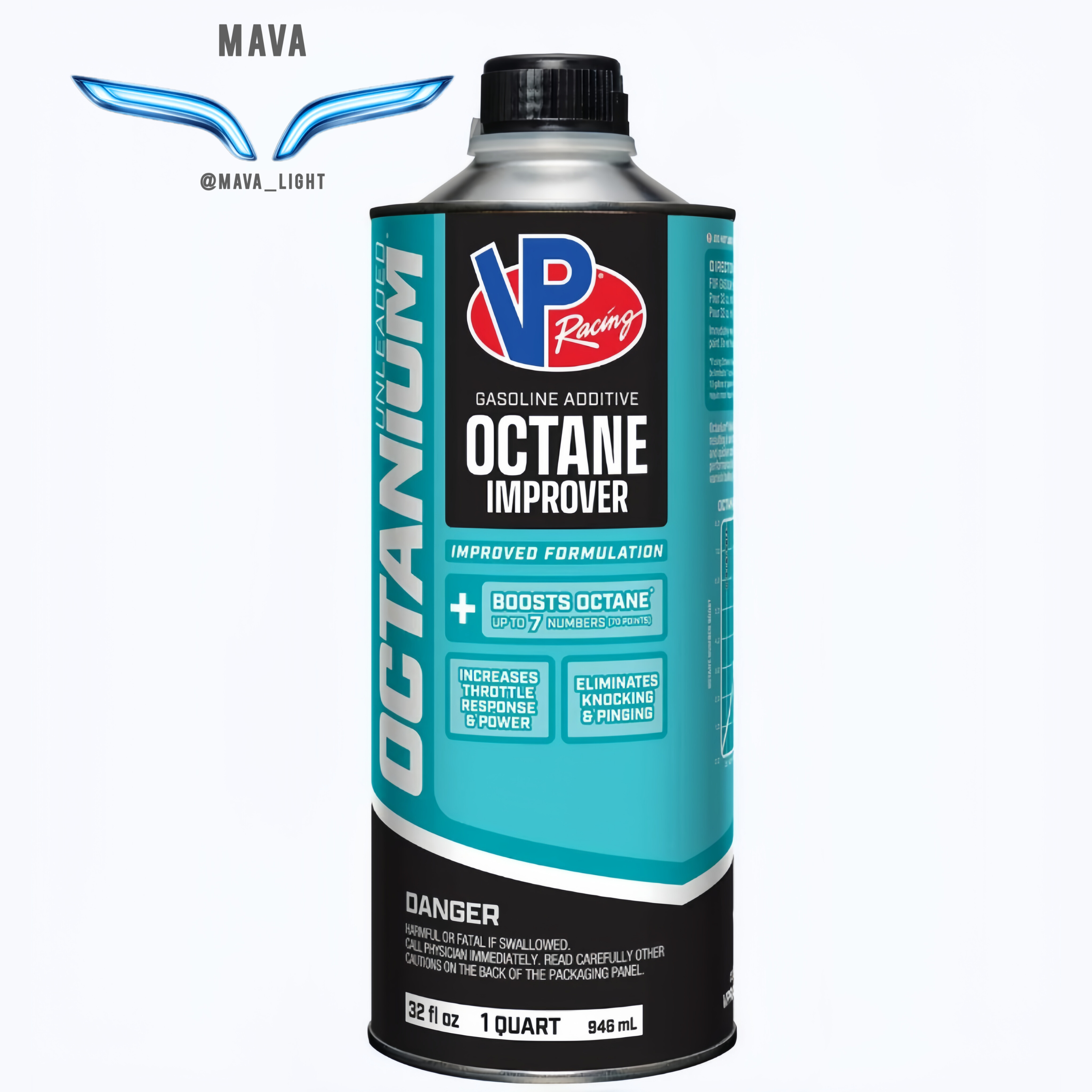 اکتان بوستر خودرو بنزینی وی پی ریسینگ مدل Octanium 70 Unleaded حجم 946 میلی لیتر